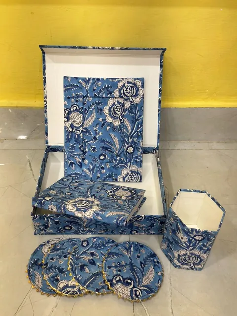 Cobalt Pomegranate Organiser Set