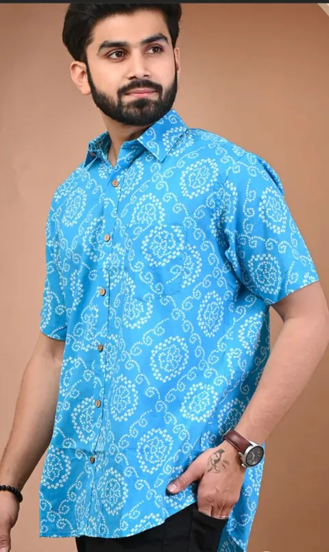 Azure Bandhani Shirt