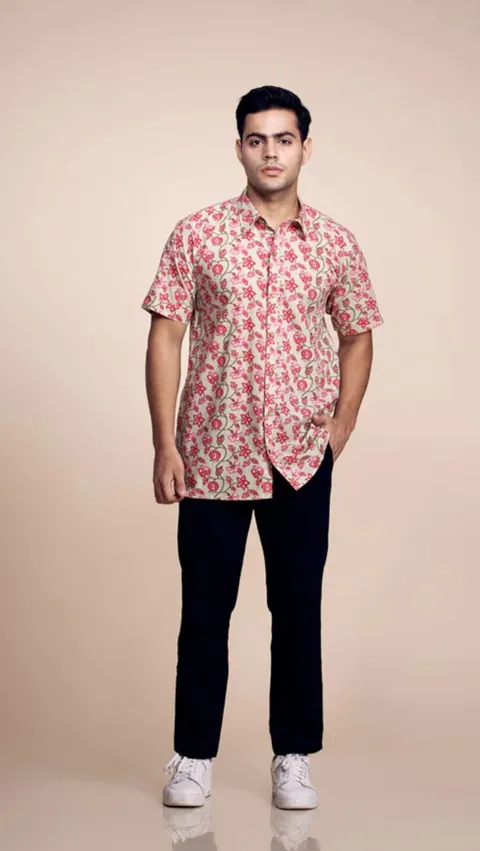 Blush Pomegranate Bloom Shirt