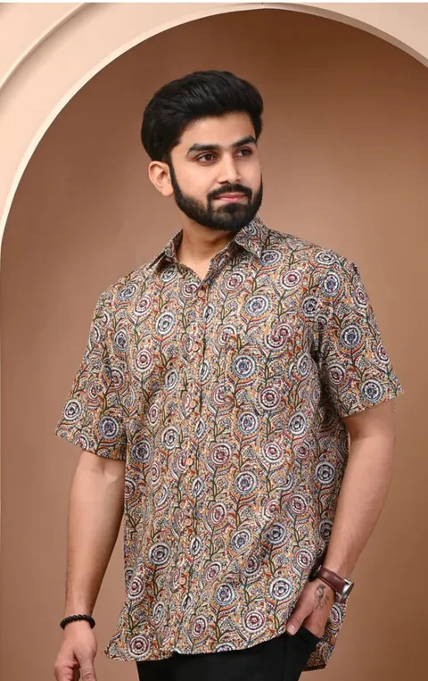 Kalamkari Sunburst Vine shirt