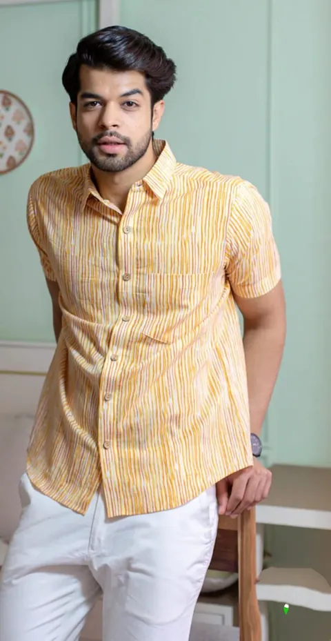 Saffron Stripe Shirt